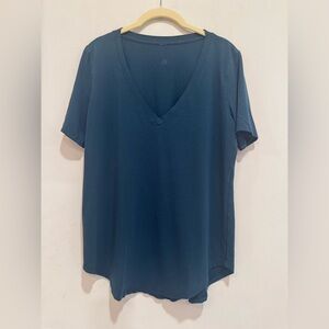 lululemon athletica Deep Blue V-Neck Tee